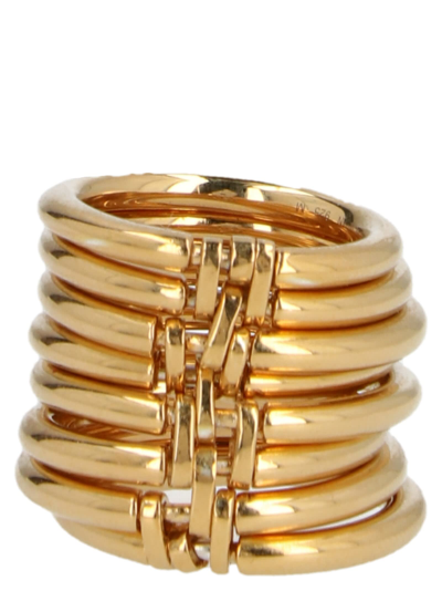 Shop Ambush Multi Layer Ring In Gold