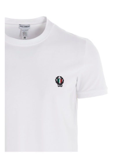 Shop Dolce & Gabbana Underwear Stretch Cotton T-shirt In White