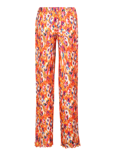 Msgm Floral-print Elasticated Palazzo Pants In Multi