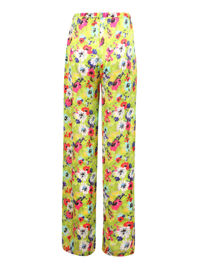 Msgm Floral Pattern Palazzo Trousers In Multi