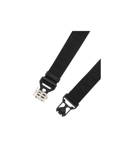 Shop Burberry Clip Belt In Black