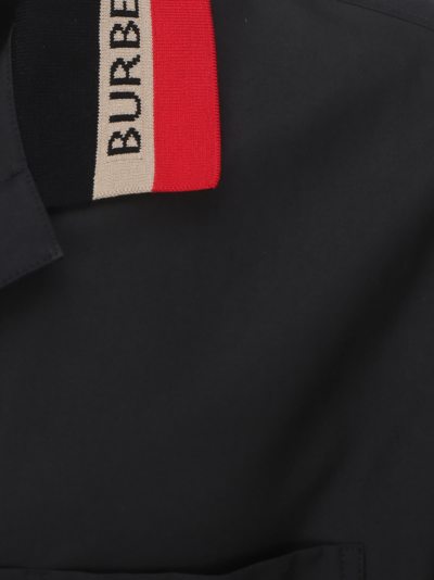 Shop Burberry Rolston Polo Shirt In Black