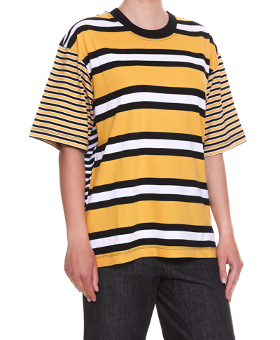 Shop Marni T-shirt In Yellow