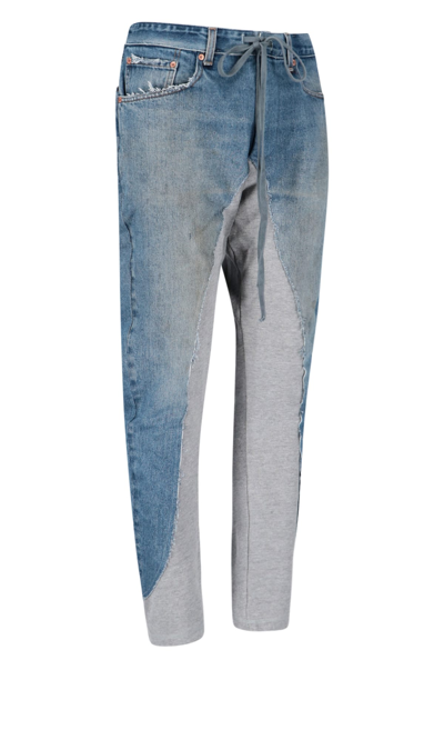 Shop Greg Lauren Jeans In Blue