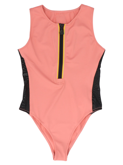 Shop K-way Swimsuit In Collab. With Mariacarla Boscono In Multicolor