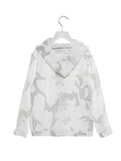 Shop Dolce & Gabbana Camouflage Zipped Hoodie In Multicolor