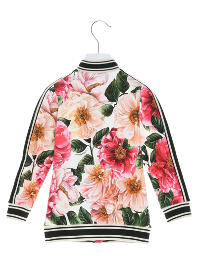Shop Dolce & Gabbana Camellia Print Sweatshirt In Multicolor