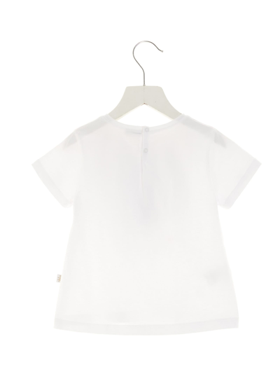 Shop Il Gufo Front Print T-shirt In White
