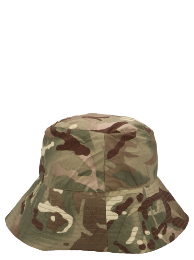 Shop K-way Camouflage Bucket Hat In Multicolor