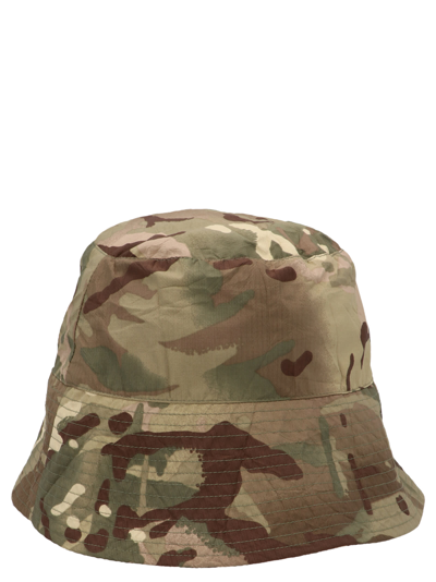Shop K-way Camouflage Bucket Hat In Multicolor