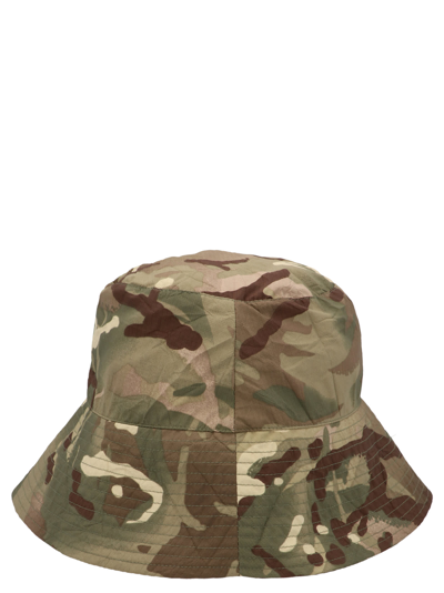 Shop K-way Camouflage Bucket Hat In Multicolor