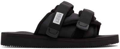 Shop Suicoke Black Moto-cab Sandals
