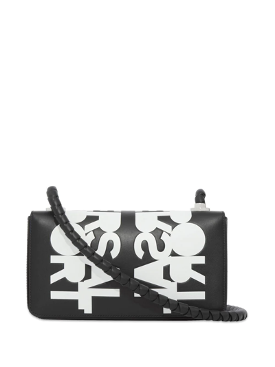 Burberry Universal Passport Crossbody Bag In Black