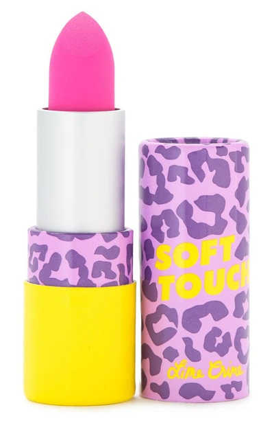 Shop Lime Crime Soft Touch Lipstick In Fuchsia Flare