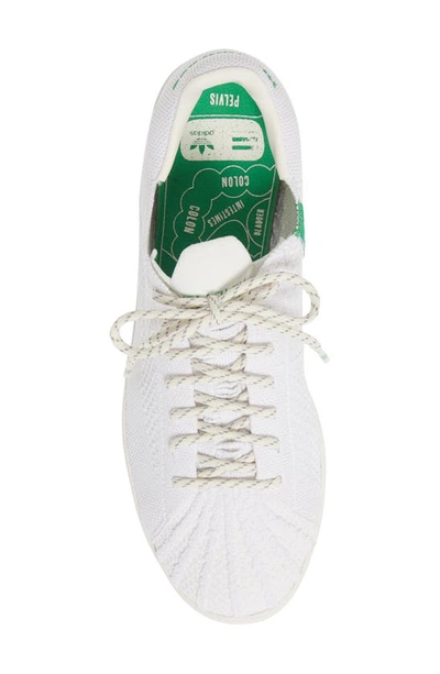Shop Adidas Originals X Pharrell Williams Superstar Sneaker In White/ White/ Green