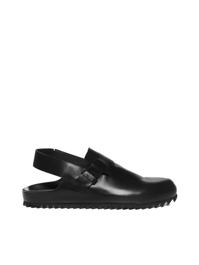 Shop Officine Creative Agora Slingback Round Toe Sandals In Black