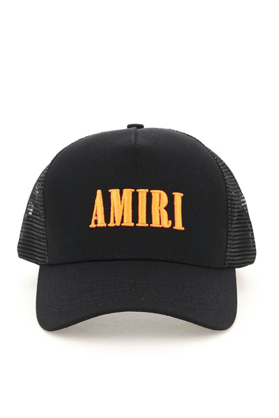 Shop Amiri Trucker Curved Peak Baseball Cap In Black