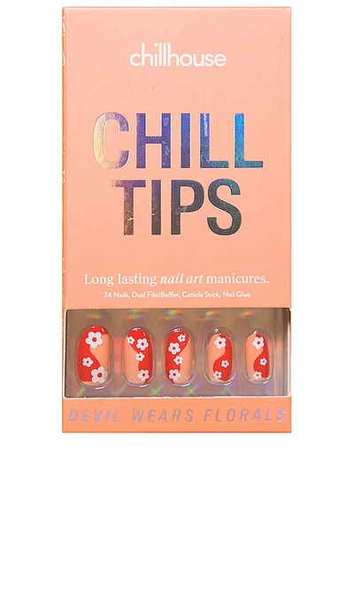 Shop Chillhouse Devil Wears Florals Chill Tips Press-on Nails