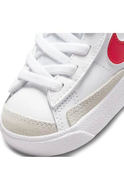Shop Nike Kids' Blazer Mid '77 Sneaker In White/ Red/ Blue/ Black