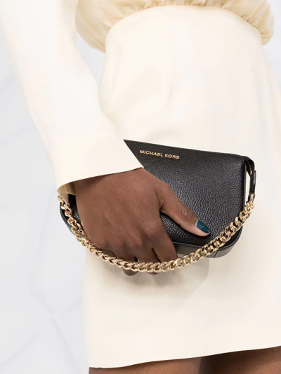 Michael Michael Kors Jet Set Pebbled Tote Bag In Schwarz