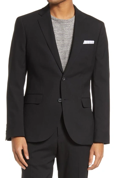 Nordstrom Rack Extra Trim Fit Suit In Black