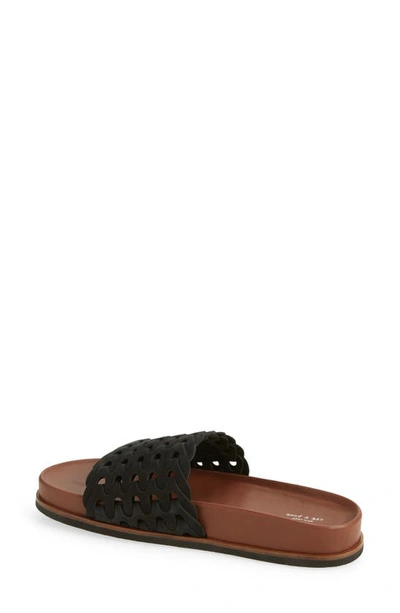 Shop Rag & Bone Bailey Slide Sandal In Black Leather