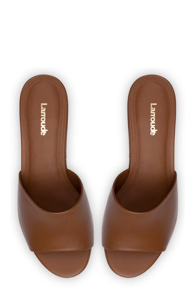 Shop Larroude Miso Platform Sandal In Caramel