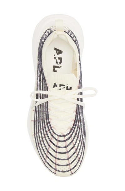 Apl Athletic Propulsion Labs Techloom Zipline Running Shoe In Pristine / Midnight / Rose