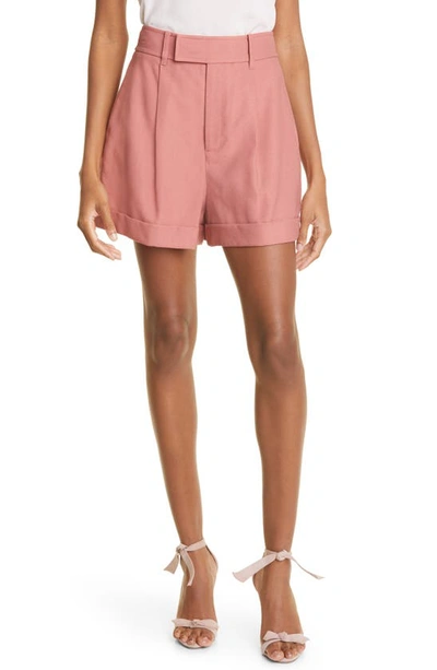 Ted Baker Kelsyas Pleated Tailored Shorts In Mid Pink