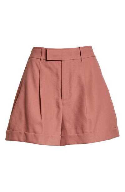 Ted Baker Kelsyas Pleated Tailored Shorts In Mid Pink