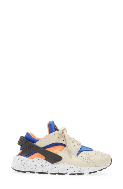 Nike Air Huarache Sneakers Beige In Rattan/ Royal/ Mandarin/ Black
