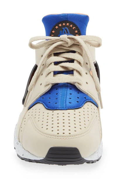 Nike Air Huarache Sneakers Beige In Rattan/ Royal/ Mandarin/ Black