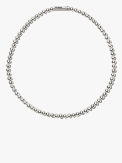 Shop Le Gramme 51g Ball-chain Necklace In Silber