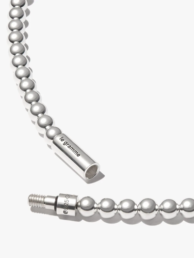 Shop Le Gramme 51g Ball-chain Necklace In Silber