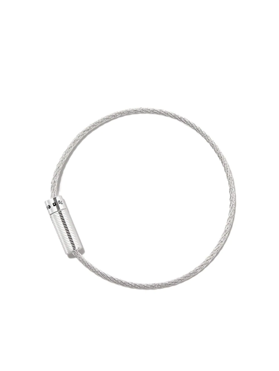 Shop Le Gramme 7g Cable Bracelet In Silber