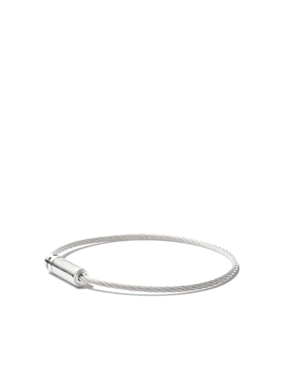 Shop Le Gramme 7g Cable Bracelet In Silber