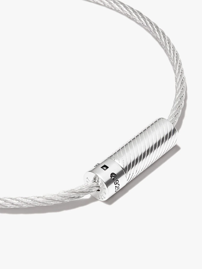 Shop Le Gramme 7g Cable Bracelet In Silber