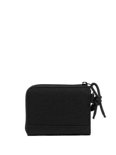 Makavelic Logo Zipped Wallet In Schwarz