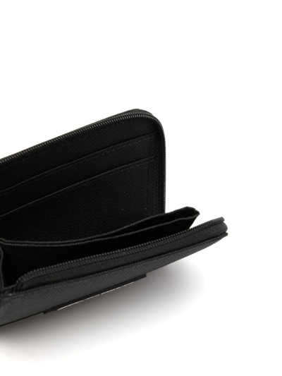 Makavelic Logo Zipped Wallet In Schwarz