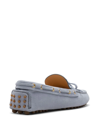 Shop Car Shoe Suede Driving Shoes In Grey