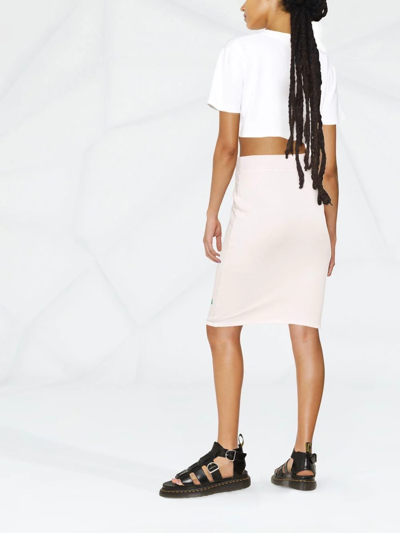 Shop Dsquared2 Smiley Slogan Print Skirt In Rosa