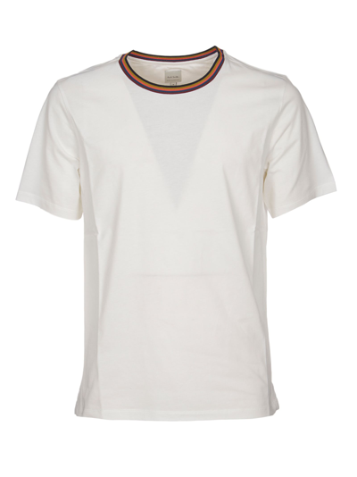 Shop Paul Smith Men's White Cotton T-shirt
