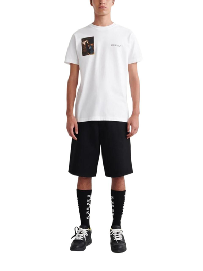 Shop Off-white Men's White Cotton T-shirt