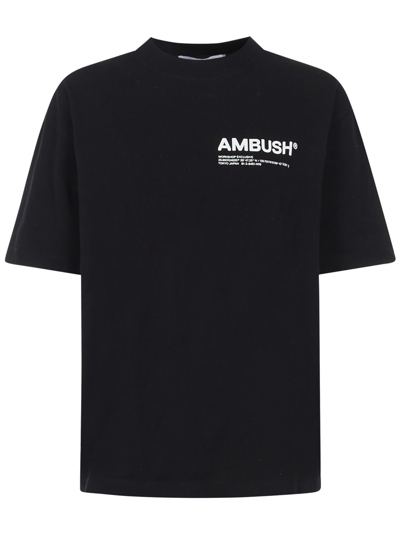 Shop Ambush Jersey Workshop T-shirt In Black