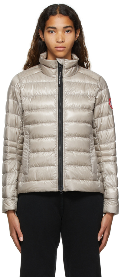 Shop Canada Goose Taupe Down Cypress Jacket In 432 Limestone