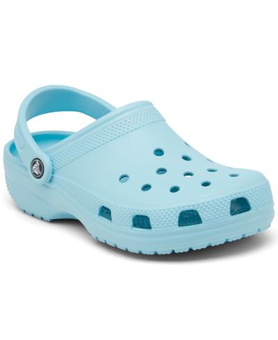 Shop Crocs Big Kids Classic Clogs From Finish Line In Pure Water