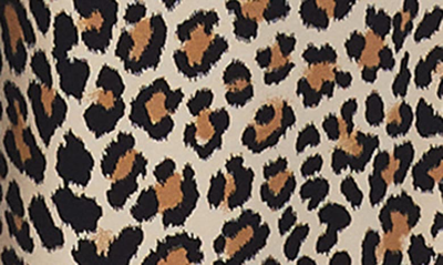 Shop Kate Spade Animal Print Crop Pajamas In Brown Animal Print