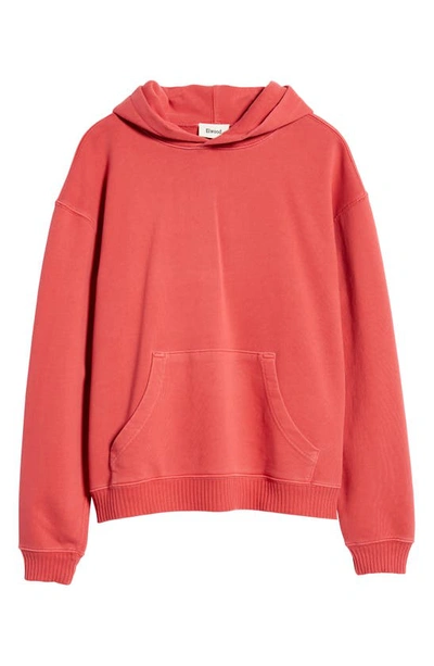 Shop Elwood Core Oversize French Terry Hoodie In Vintage Red
