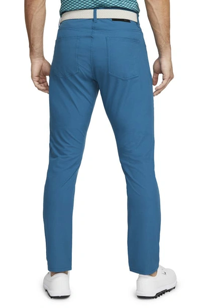Shop Nike Dri-fit Vapor Slim Fit Golf Pants In Marina/ Black
