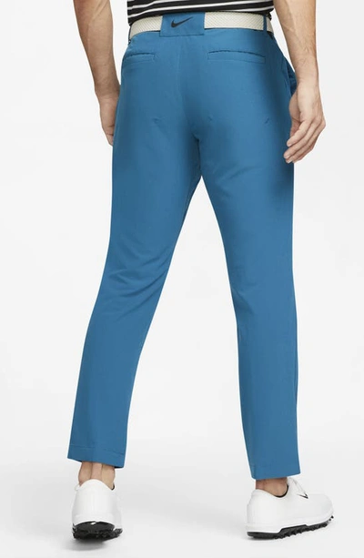 Shop Nike Dri-fit Vapor Slim Fit Golf Pants In Marina/ Black
